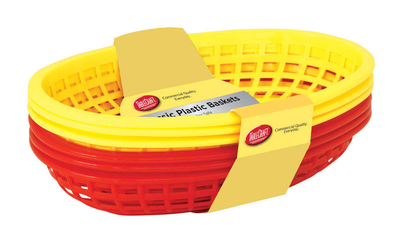 FOOD BSKTS PLSTC RD/YLW Online Hot Sale