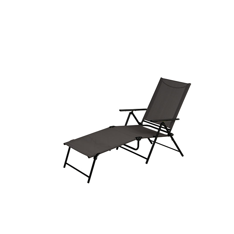 FOLDING LOUNGER GRAY Online now