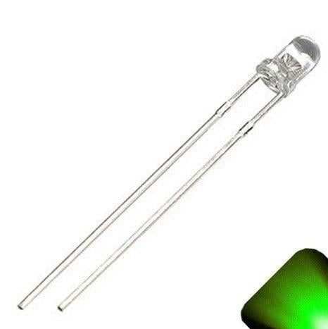 Flashing LED/Blinking LED – Ultra Green – 5mm Supply