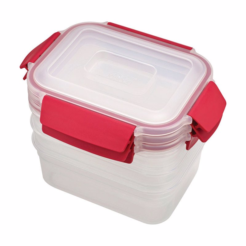 FOOD CNTR SET RED/WHT6PC Fashion