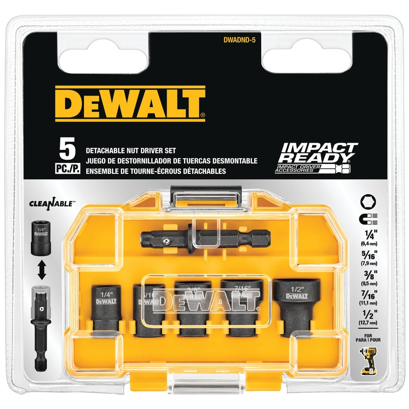 DETATCH NUT DRVR SET 5PC Fashion