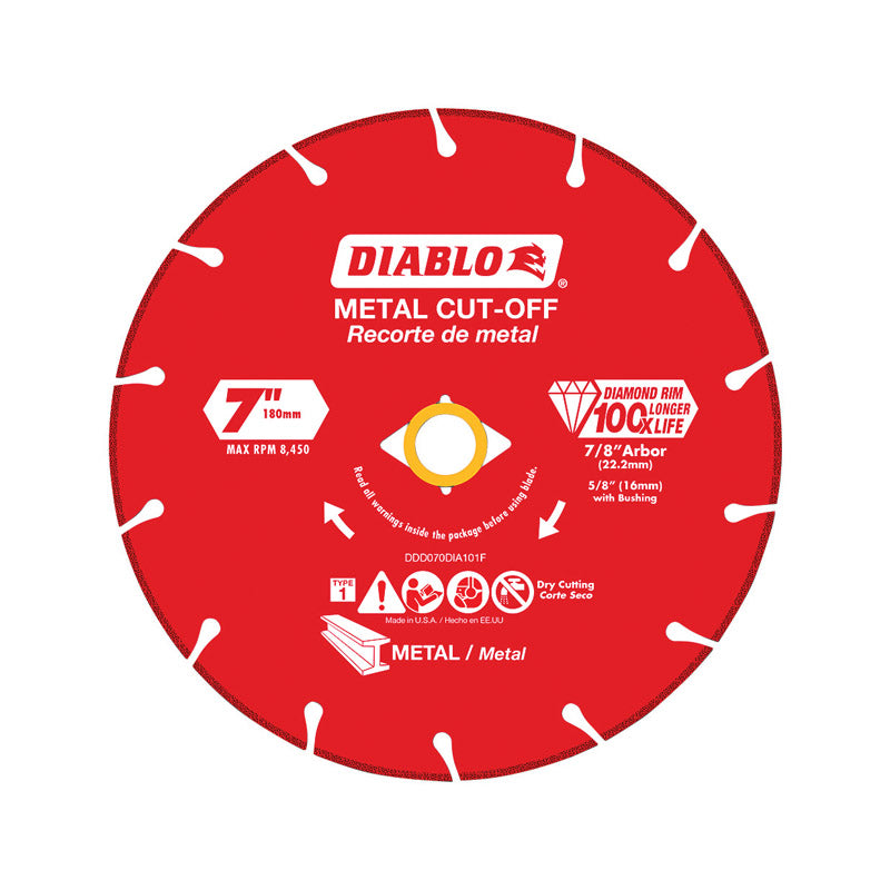 DIAMOND MTL CUTOFF WL 7″ Online Hot Sale