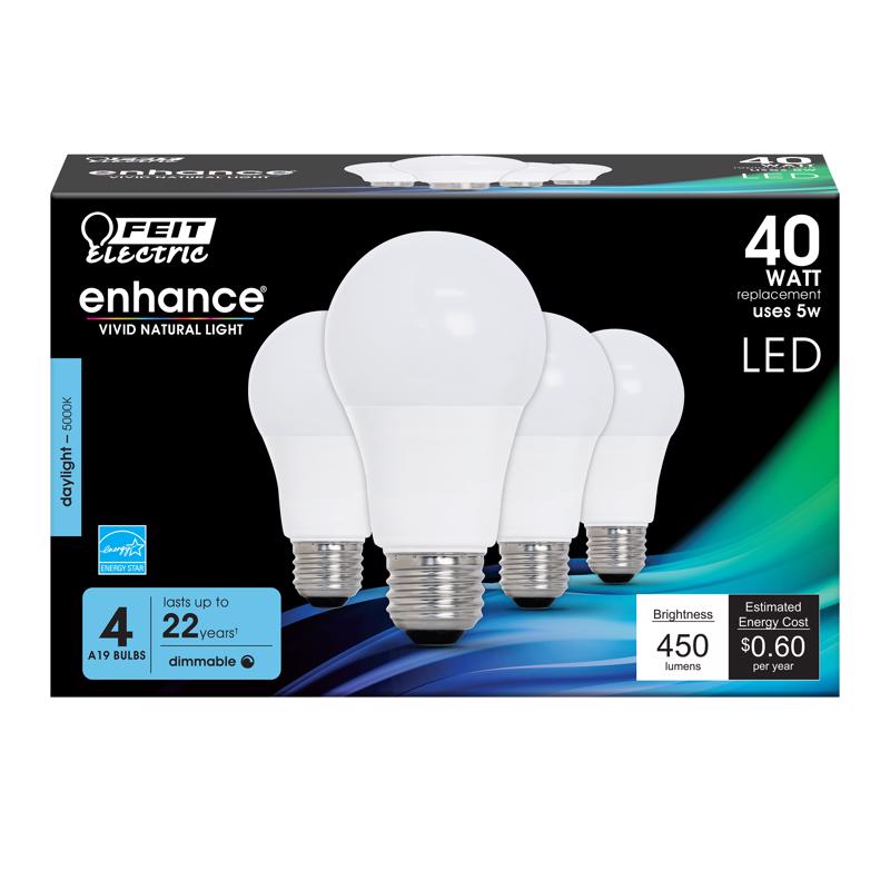 BULB LED A19 DAY 5W 4PK Discount