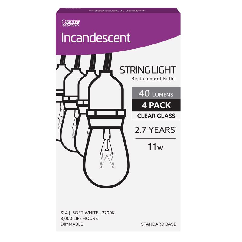 BULB STRING LT 11W 4PK Fashion