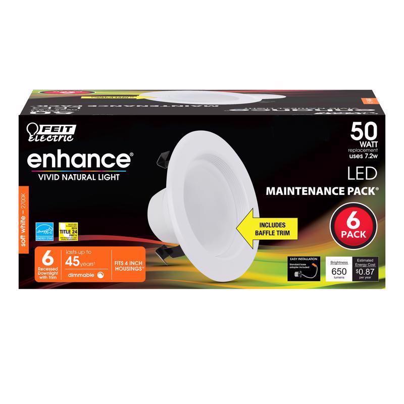 DIM RECESS LGHT 4″SW 6PK Online Sale