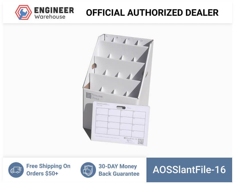 AOS 16-Slot Upright Rolled Storage 5.25″ x 5.25″ – SlantFile-16 Discount