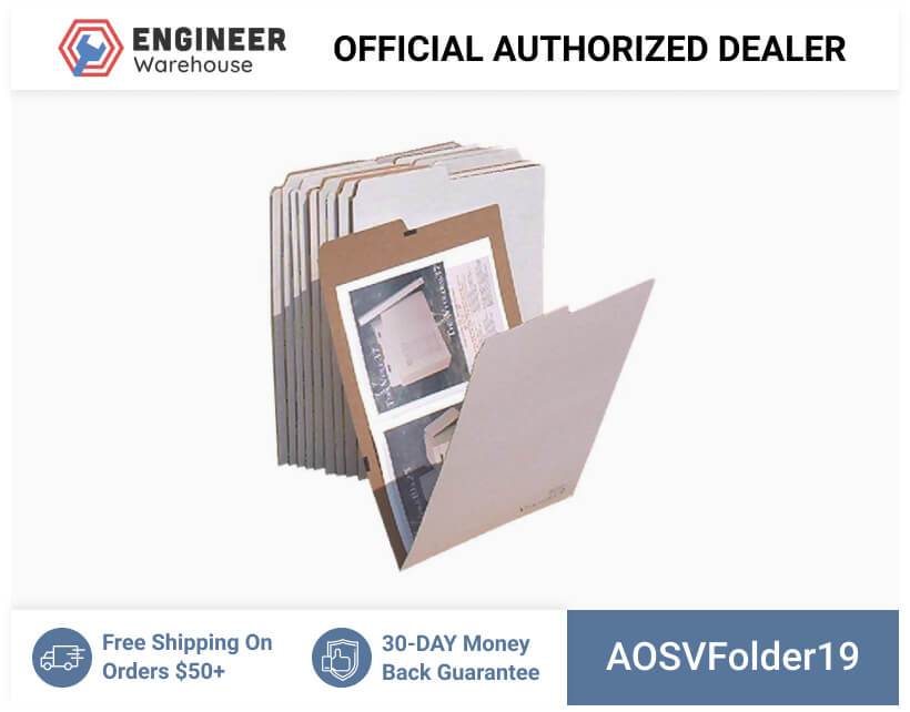 AOS 12″ x 18″ V/Folder Vertical Flat Storage – 10 Pcs – VFolder19 Supply