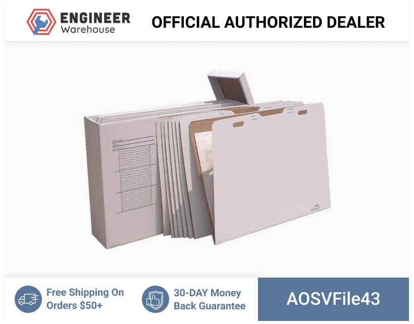 AOS 30″ x 42″ V/File Vertical Flat Storage with 8 Pcs VFolder43 – VFile43 Fashion