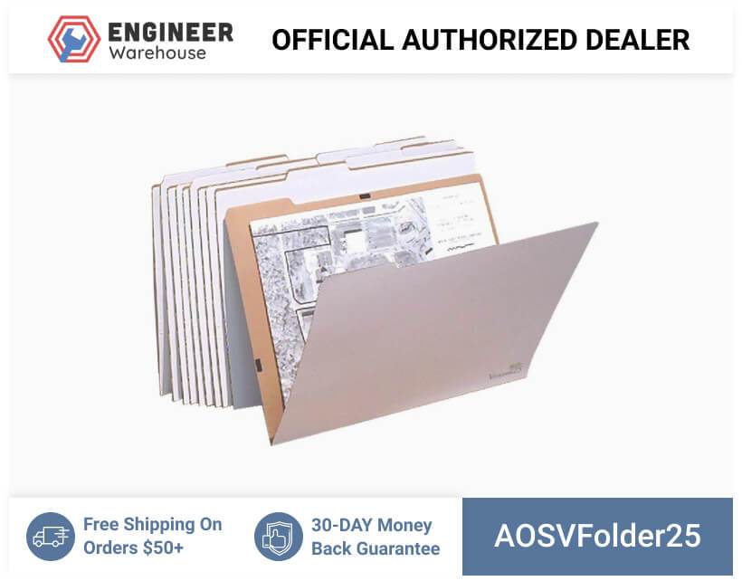 AOS 18″ x 24″ V/Folder Vertical Flat Storage – 10 Pcs – VFolder25 Discount