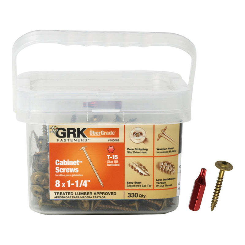 CAB SCREW #8X1.25″ 330PK Sale