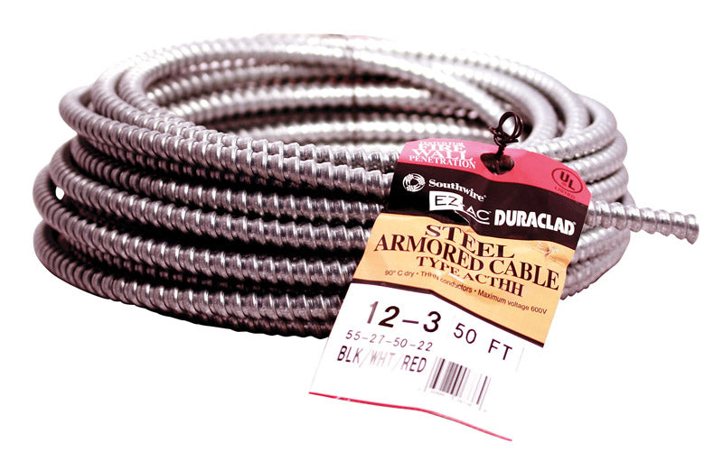 CABLE AC 12-3 STEEL 50′ Online now