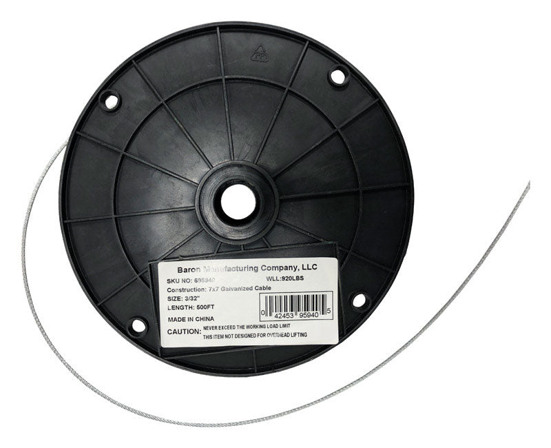 CABLE GALVANIZED STL GRY Hot on Sale