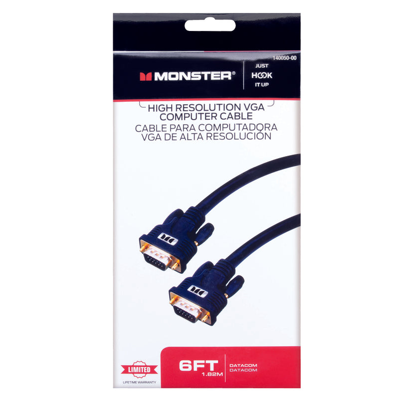 CABLE HI-RES VGA 6′ BLK Hot on Sale