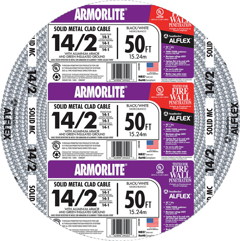 CABLE MC14-2 ALUM 50′ Sale