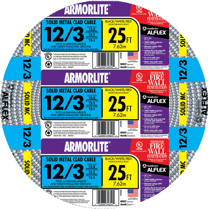 CABLE MC12-3 AL 25′ Supply