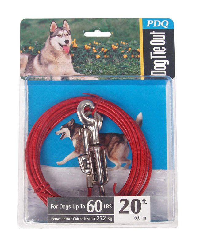 CABLE DOG TIE OUT 20’LRG Online now