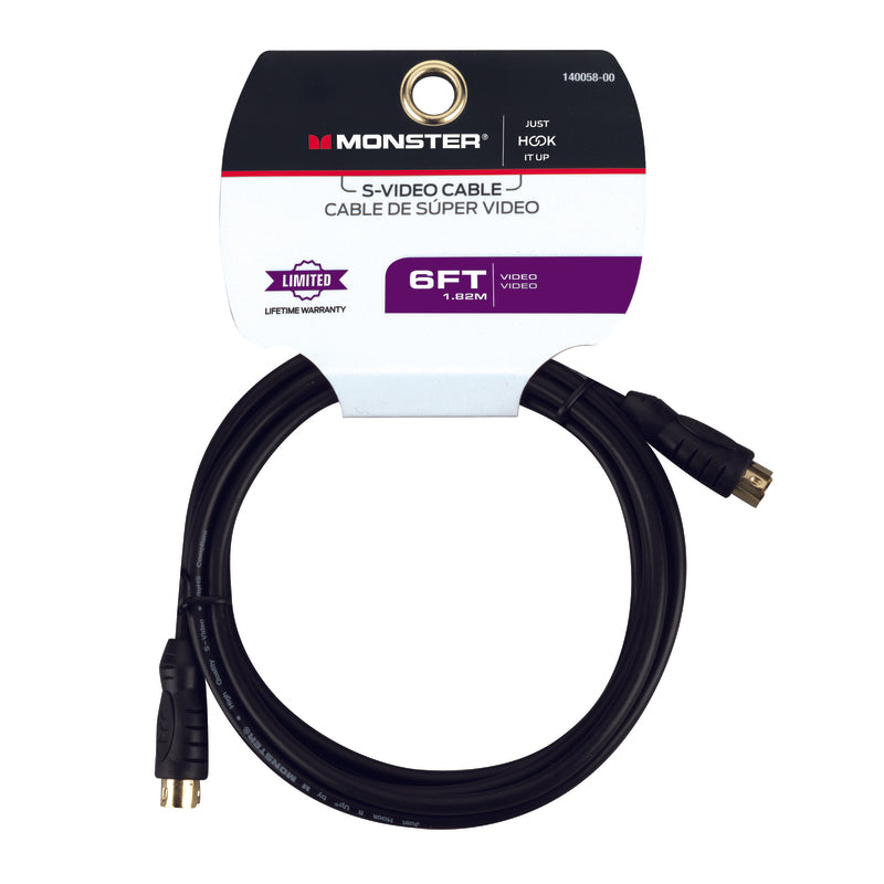 CABLE S-VIDEO 6′ BLACK Online now