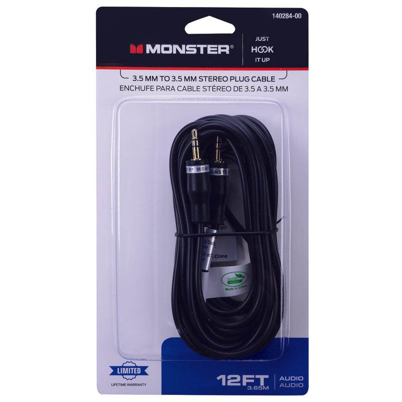CABLE STEREO 12′ BLACK Supply