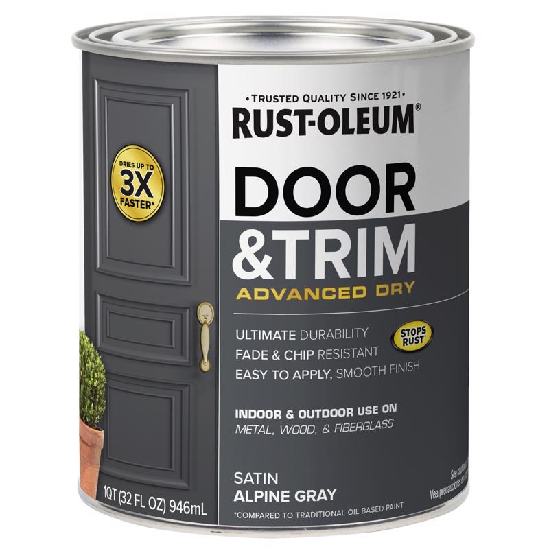 DOOR PAINT ALPN GRY 1QT Fashion