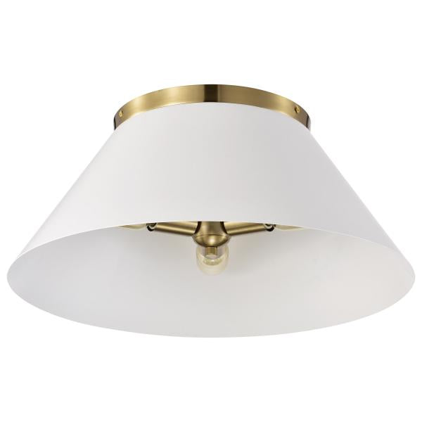 DOVER 3 LIGHT LARGE FLUSH on Sale