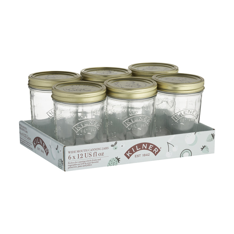 CANNIG JAR WIDE 12OZ 6PK Supply