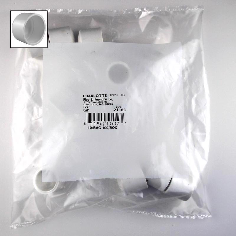 CAP PVC 1/2″ SCH40 10 PK Discount