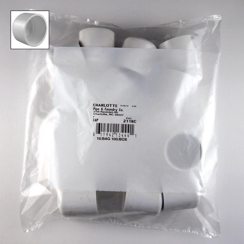 CAP PVC 1″ SCH40 10 PK Online