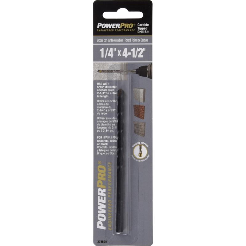 DRILL BIT 1/4X4-1/2″ CS Online