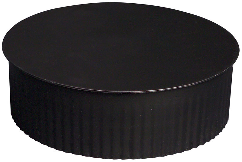 CAP STOVPIPE BLK 24GA 4″ Supply