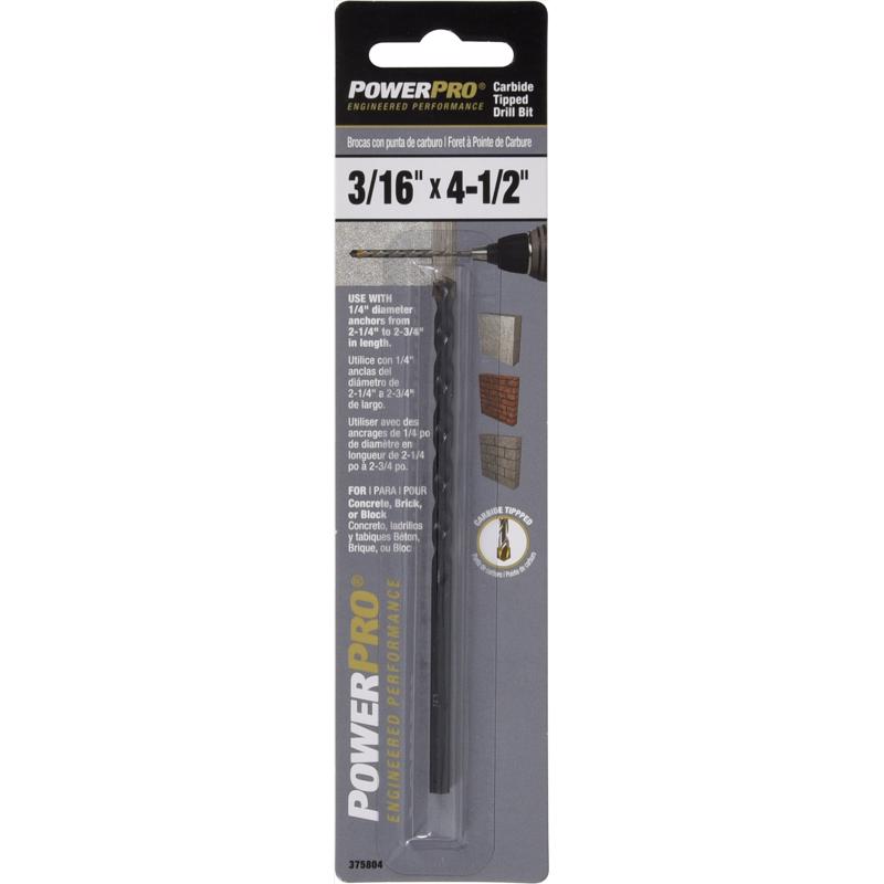 DRILL BIT 3/16X4-1/2″ CS Online now