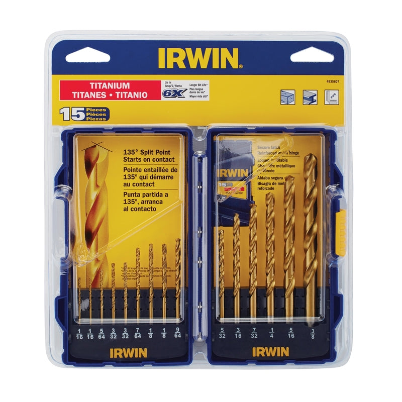 DRILL BIT TITANIUM 15PC Sale