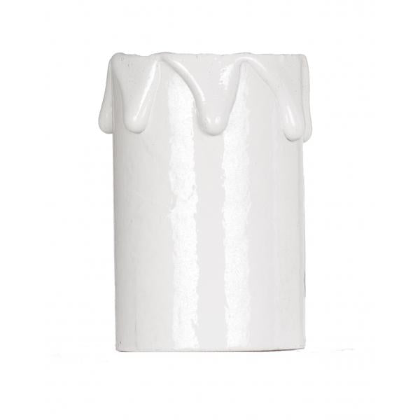 2″ MED WHT DRIP CANDLE COVER Supply