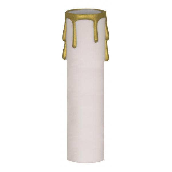 2″ ED. CANDEL COVER WHT/GOLD D Supply